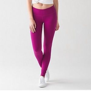 Lululemon Wunder Under - Magenta/Pink